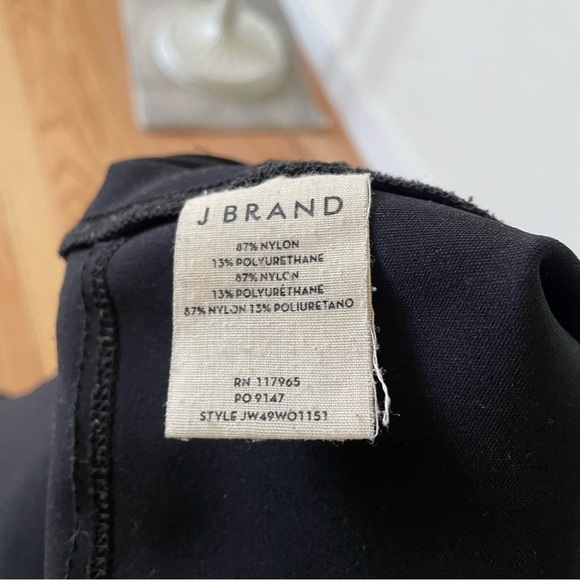 J Brand Jeans Black Neoprene Quinn Legging Cropped Ankle Pants Medium JW49WO1151 - Picture 10 of 12